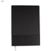 Murica Notebook B5 - A black A5 notebook with a textured cover and a smooth bottom section. Contains a logo on the front.