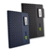Nexus Notebook - A pair of Nexus Notebooks in navy and black, featuring a textured cover and a branded logo.