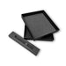 Notebook Gift Set Box - A black gift box set with a textured interior, including a separate lid and a smaller compartment insert.