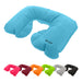 Doux Travel Neck Pillow - A turquoise travel neck pillow shaped for comfort, featuring a logo and available in multiple colours.