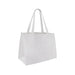 Medium Non Woven Tote - A medium non-woven tote bag in white with two sturdy handles and a branded logo.