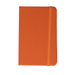 Minichroma A6 Notebook - An orange notebook with a textured cover and a matching elastic band. It features branding on the front.