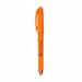 Fidget Gel Pen - An orange fidget gel pen with a logo. The pen features a smooth barrel and a stylus tip.