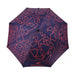 Full Colour Corporate Umbrella - A full-colour corporate umbrella featuring a navy blue design with red graphics and a logo.
