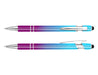 Colombo Horizon Stylus Pen - A stylus pen featuring a gradient design of purple and blue with silver accents and a clip.