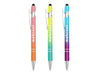 Colombo Horizon Stylus Pen - A set of three stylus pens in pink, green, and blue, featuring a logo on each pen.