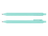 Virgo Ball Point Pen - A turquoise ballpoint pen is displayed, featuring a smooth barrel and a clip for easy attachment.