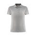 Women's Smash Polo - A grey women's polo shirt featuring a classic collar and button-down placket, with a logo on the chest.