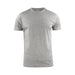 Men's Printer 160 Tee - A grey men's t-shirt with a classic crew neckline and short sleeves, featuring a branding logo.