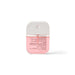 Scented 35ml Spray Sanitiser - A 35ml pink spray sanitiser in a white pump bottle with a logo on the front.