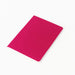 A5 Thin PU Cover Notebook - A5 thin notebook with a vibrant pink PU cover and a white spine, featuring a logo on the back.