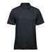 Men's Nevada Micro Pique Polo - A navy blue men's polo shirt featuring a collar, short sleeves, and a logo on the chest.