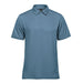 Men's Nevada Micro Pique Polo - A short-sleeved polo shirt in a light blue shade, featuring a collar and three buttons. Includes a small logo.