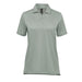 Women's Nevada Micro Pique Polo - A women's short-sleeve micro pique polo shirt in a light green colour, featuring a collar and three-button placket.