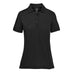 Women's Sonora H2X-Dry Polo - A black women's polo shirt featuring a collar and buttons, with a logo on the side.