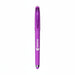 Fidget Gel Pen - A purple fidget gel pen with a clip and a logo. The pen features a smooth design and a rounded tip.