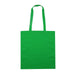 Colourful Calico Tote Bag - A vibrant green calico tote bag with two handles, featuring a simple design and no visible logos.