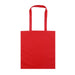 Colourful Calico Tote Bag - A red calico tote bag with two sturdy handles and no visible logos or text.