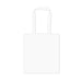 Colourful Calico Tote Bag - A plain white tote bag with long handles and no visible branding or designs.