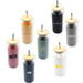 Sunrise Smoothie 500mL Tumbler - A drink bottle collection featuring various tumblers in colours like pink, beige, navy, grey, and white, each with a bamboo lid and a straw.