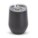 Zen Mirror Finish Mugs (350mL) - A drink mug with a zen mirror finish in black, featuring a clear lid and a rounded design.