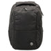 Swissdigital Commander Backpack - A black backpack with multiple compartments and a logo, designed for everyday use.