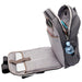 Swissdigital Calibre Backpack - A grey laptop backpack with multiple compartments, a drink bottle, and a padded section for a laptop.