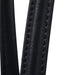 Swissdigital Arosa Tote Bag - Close-up of a black, textured strap from a tote bag, featuring detailed stitching. The bag has a logo on it.