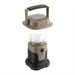 Mini Camping Lantern - A mini camping lantern in tan and black, featuring a clear light section and a handle for easy carrying.