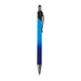 Volcano Stylus Metal Pen - A blue gradient metal pen with a black clip and tip, featuring a logo on the body.