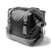 Premium 17L Foldable Cooler - A foldable cooler bag featuring a sleek black and grey design with zippers and straps. It includes a side bottle holder.