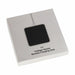 Trafalgar Bamboo charging dock - A square bamboo charging dock in a sleek black design, packaged in a white box with a minimalist style.