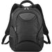 Trekk 2.0 15" Computer Backpack35L - A black backpack with multiple zippered compartments and padded shoulder straps, featuring a logo on the front.