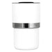 Trekk Insulated Adjustable Wine Cooler - A wine cooler with an insulated white body and a stainless steel band. It features a sleek, modern design.