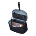 Thule Subterra 2 Toiletry Bag w/ Removable Pouch - A black toiletry bag with a grey interior, featuring multiple compartments and a removable pouch.