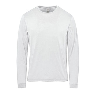 Men's Settebello L/S Tee - A long-sleeve white t-shirt with a simple design and a logo on the label.