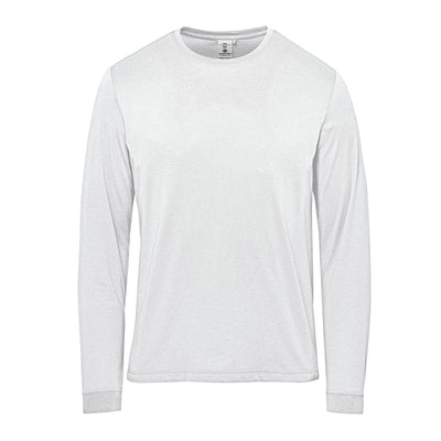Men's Settebello L/S Tee - A long-sleeve white t-shirt with a simple design and a logo on the label.