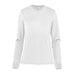 Women's Settebello L/S Tee - A long-sleeve white women's tee featuring a round neck and fitted sleeves. The shirt includes a brand logo.