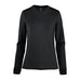 Women's Settebello L/S Tee - A black long-sleeve women's t-shirt with a fitted design and a logo.
