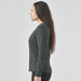 Women's Settebello L/S Tee - A long-sleeve women's tee in dark green, featuring a fitted design with a crew neckline and long sleeves.