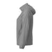 Women's TOBA Packable Jacket - A women's packable rain jacket in grey, featuring a hood and side pockets, with a logo present.