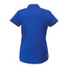 Women's Cerrado Short Sleeve Performance Polo - A blue women's short sleeve performance polo with a collared neckline and contrasting trim. The shirt features a logo.