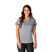 Women's Cerrado Short Sleeve Performance Polo - A grey short sleeve women's polo shirt with a collar and logo on the front.