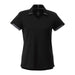 Women's Cerrado Short Sleeve Performance Polo - A black short sleeve polo shirt with a v-neck design and contrasting trim. Features a logo.
