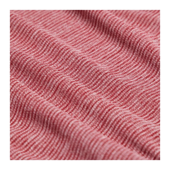 Women's Dege Eco Knit Performance Half Zip - A textured, red eco-knit fabric featuring a subtle wave pattern, ideal for a performance half zip jumper.