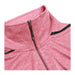 Women's Dege Eco Knit Performance Half Zip - A red and white striped half zip jumper with a high collar and a branded logo.