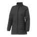 Womens Telluride Lightweight Packable Insulated Puffer Jacket - A black women's lightweight packable insulated puffer jacket with a standing collar and zip front.
