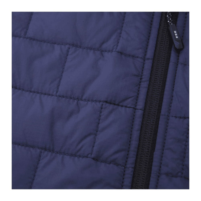 Women's Telluride Lightweight Packable Insulated Puffer Vest - A navy blue insulated puffer vest with a zip detail and a quilted texture.