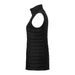 Women's Telluride Lightweight Packable Insulated Puffer Vest - A lightweight, packable insulated puffer vest in black, featuring a high collar and sleeveless design.