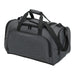 Tirano Travel Bag - A grey duffle bag with dual handles and a removable shoulder strap, featuring a zippered compartment.